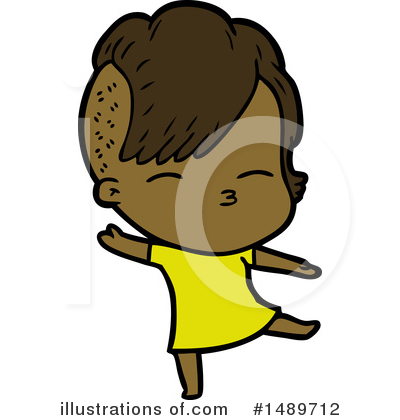 Royalty-Free (RF) Girl Clipart Illustration by lineartestpilot - Stock Sample #1489712