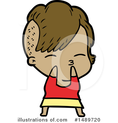 Royalty-Free (RF) Girl Clipart Illustration by lineartestpilot - Stock Sample #1489720