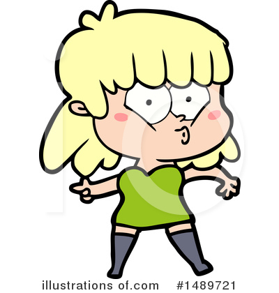 Royalty-Free (RF) Girl Clipart Illustration by lineartestpilot - Stock Sample #1489721