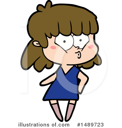 Royalty-Free (RF) Girl Clipart Illustration by lineartestpilot - Stock Sample #1489723