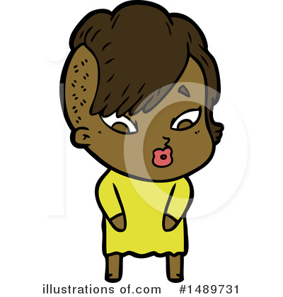 Royalty-Free (RF) Girl Clipart Illustration by lineartestpilot - Stock Sample #1489731