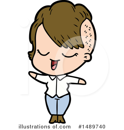 Royalty-Free (RF) Girl Clipart Illustration by lineartestpilot - Stock Sample #1489740