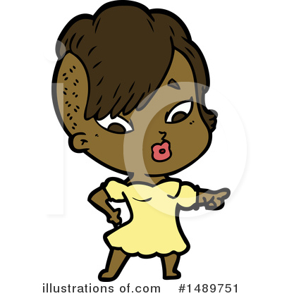 Royalty-Free (RF) Girl Clipart Illustration by lineartestpilot - Stock Sample #1489751