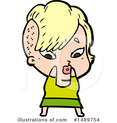 Royalty-Free (RF) Girl Clipart Illustration by lineartestpilot - Stock Sample #1489754