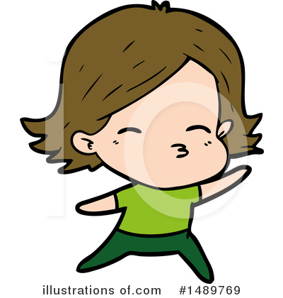 Royalty-Free (RF) Girl Clipart Illustration by lineartestpilot - Stock Sample #1489769