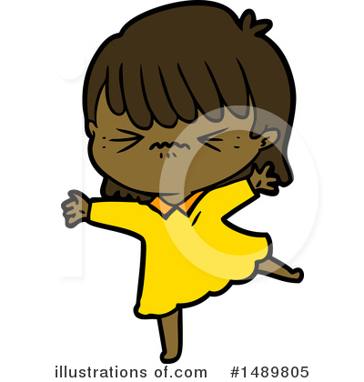 Royalty-Free (RF) Girl Clipart Illustration by lineartestpilot - Stock Sample #1489805