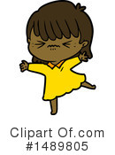 Girl Clipart #1489805 by lineartestpilot