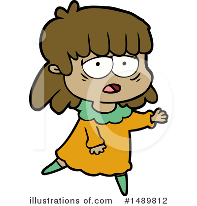 Royalty-Free (RF) Girl Clipart Illustration by lineartestpilot - Stock Sample #1489812
