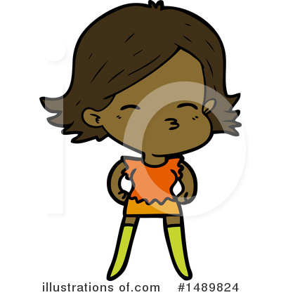 Royalty-Free (RF) Girl Clipart Illustration by lineartestpilot - Stock Sample #1489824
