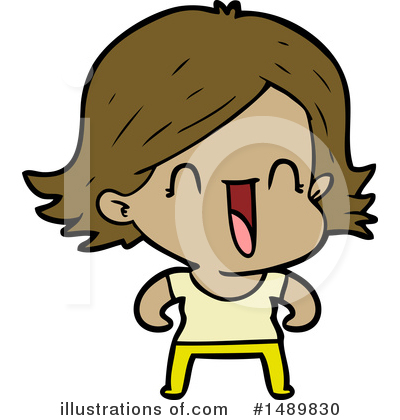 Royalty-Free (RF) Girl Clipart Illustration by lineartestpilot - Stock Sample #1489830