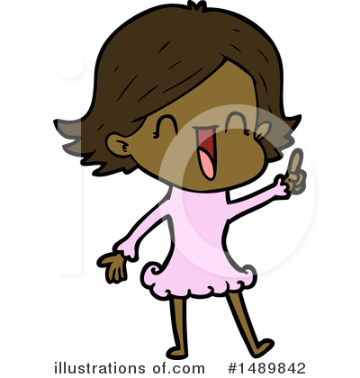 Royalty-Free (RF) Girl Clipart Illustration by lineartestpilot - Stock Sample #1489842