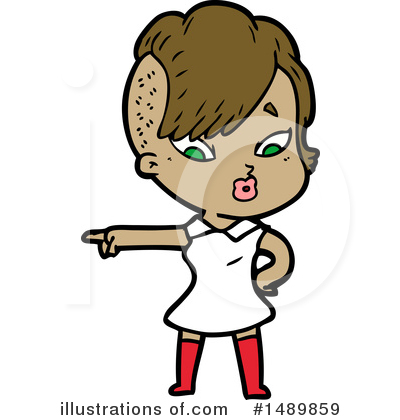 Royalty-Free (RF) Girl Clipart Illustration by lineartestpilot - Stock Sample #1489859