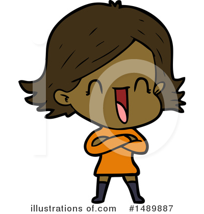 Royalty-Free (RF) Girl Clipart Illustration by lineartestpilot - Stock Sample #1489887