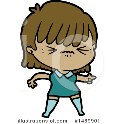 Royalty-Free (RF) Girl Clipart Illustration by lineartestpilot - Stock Sample #1489901