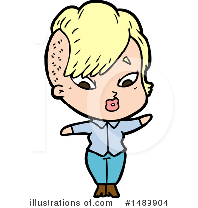 Royalty-Free (RF) Girl Clipart Illustration by lineartestpilot - Stock Sample #1489904