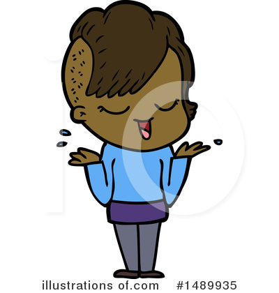 Royalty-Free (RF) Girl Clipart Illustration by lineartestpilot - Stock Sample #1489935