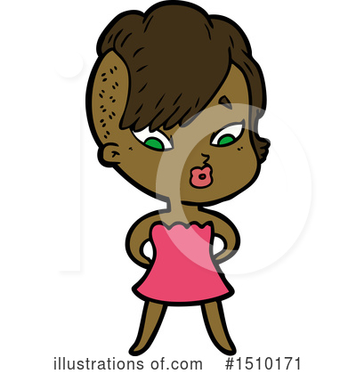 Royalty-Free (RF) Girl Clipart Illustration by lineartestpilot - Stock Sample #1510171