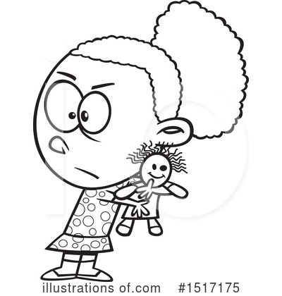 Royalty-Free (RF) Girl Clipart Illustration by toonaday - Stock Sample #1517175