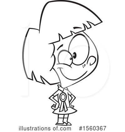 Royalty-Free (RF) Girl Clipart Illustration by toonaday - Stock Sample #1560367