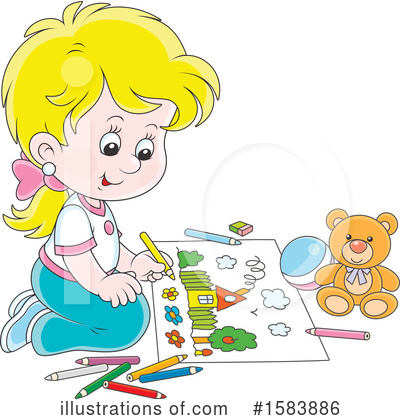 Royalty-Free (RF) Girl Clipart Illustration by Alex Bannykh - Stock Sample #1583886