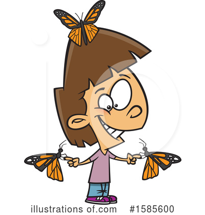 Royalty-Free (RF) Girl Clipart Illustration by toonaday - Stock Sample #1585600