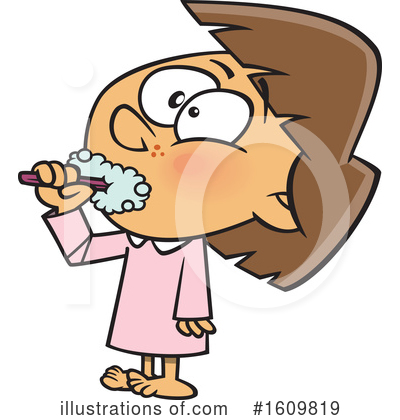 Brushing Teeth Clipart #1609819 by toonaday