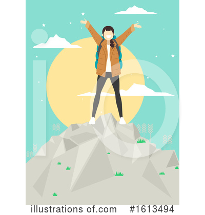 Hiking Clipart #1613494 by BNP Design Studio