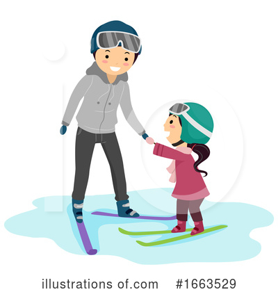Skiing Clipart #1663529 by BNP Design Studio