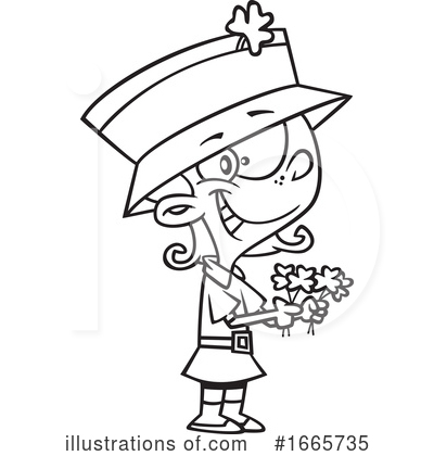 Royalty-Free (RF) Girl Clipart Illustration by toonaday - Stock Sample #1665735