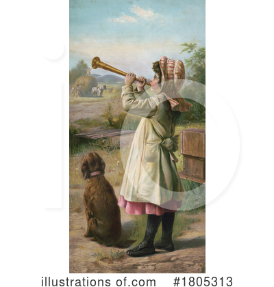 Royalty-Free (RF) Girl Clipart Illustration by JVPD - Stock Sample #1805313