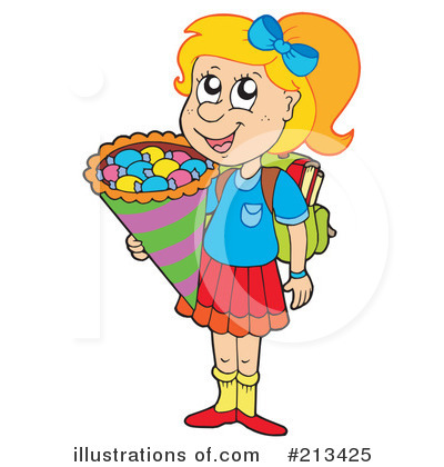 Royalty-Free (RF) Girl Clipart Illustration by visekart - Stock Sample #213425