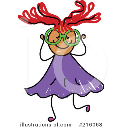 Royalty-Free (RF) Girl Clipart Illustration by Prawny - Stock Sample #216063