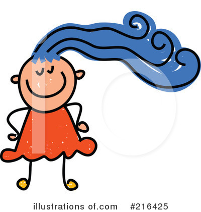 Royalty-Free (RF) Girl Clipart Illustration by Prawny - Stock Sample #216425