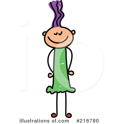 Royalty-Free (RF) Girl Clipart Illustration by Prawny - Stock Sample #216780