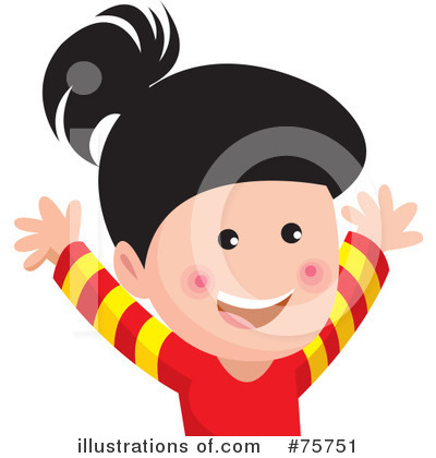Royalty-Free (RF) Girl Clipart Illustration by Lal Perera - Stock Sample #75751
