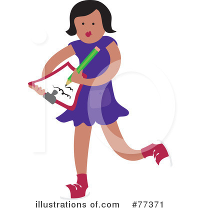 Royalty-Free (RF) Girl Clipart Illustration by Prawny - Stock Sample #77371