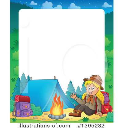 Royalty-Free (RF) Girl Scout Clipart Illustration by visekart - Stock Sample #1305232