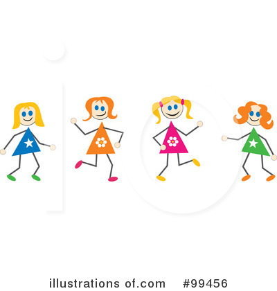 Royalty-Free (RF) Girls Clipart Illustration by Prawny - Stock Sample #99456