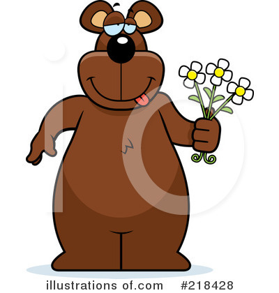 Royalty-Free (RF) Giving Flowers Clipart Illustration by Cory Thoman - Stock Sample #218428