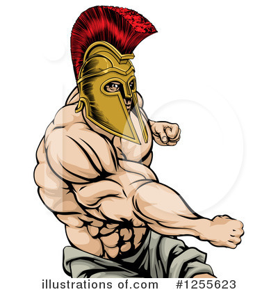 Gladiator Clipart #1255623 by AtStockIllustration