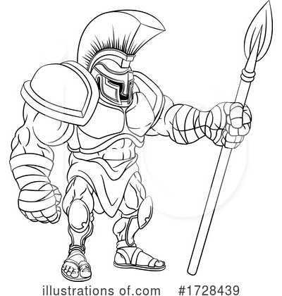 Royalty-Free (RF) Gladiator Clipart Illustration by AtStockIllustration - Stock Sample #1728439
