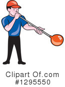 Glass Blower Clipart #1295550 by patrimonio