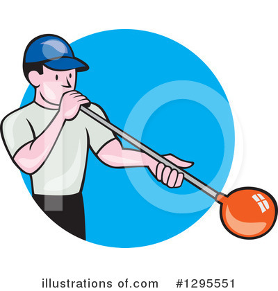 Royalty-Free (RF) Glass Blower Clipart Illustration by patrimonio - Stock Sample #1295551