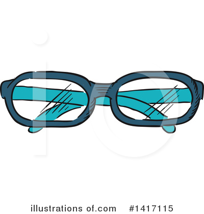 Royalty-Free (RF) Glasses Clipart Illustration by Vector Tradition SM - Stock Sample #1417115