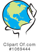 Globe Clipart #1069444 by Johnny Sajem