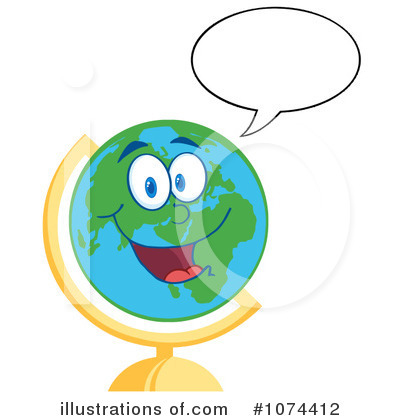 Royalty-Free (RF) Globe Clipart Illustration by Hit Toon - Stock Sample #1074412