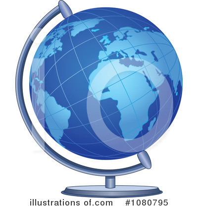 Royalty-Free (RF) Globe Clipart Illustration by yayayoyo - Stock Sample #1080795