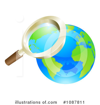 Magnifying Glass Clipart #1087811 by AtStockIllustration