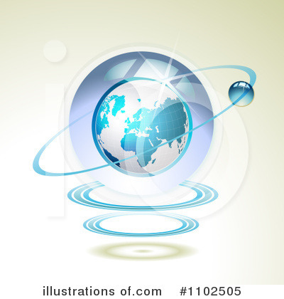 Royalty-Free (RF) Globe Clipart Illustration by merlinul - Stock Sample #1102505