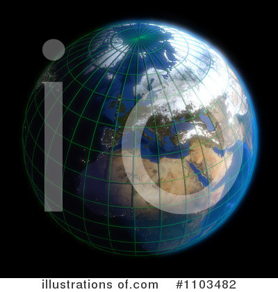 Royalty-Free (RF) Globe Clipart Illustration by Leo Blanchette - Stock Sample #1103482